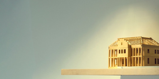 TK Cover Modell Bild eines Dachtragwerks - eine studentische Arbeit am Lehrstuhl Tragkonstruktionen